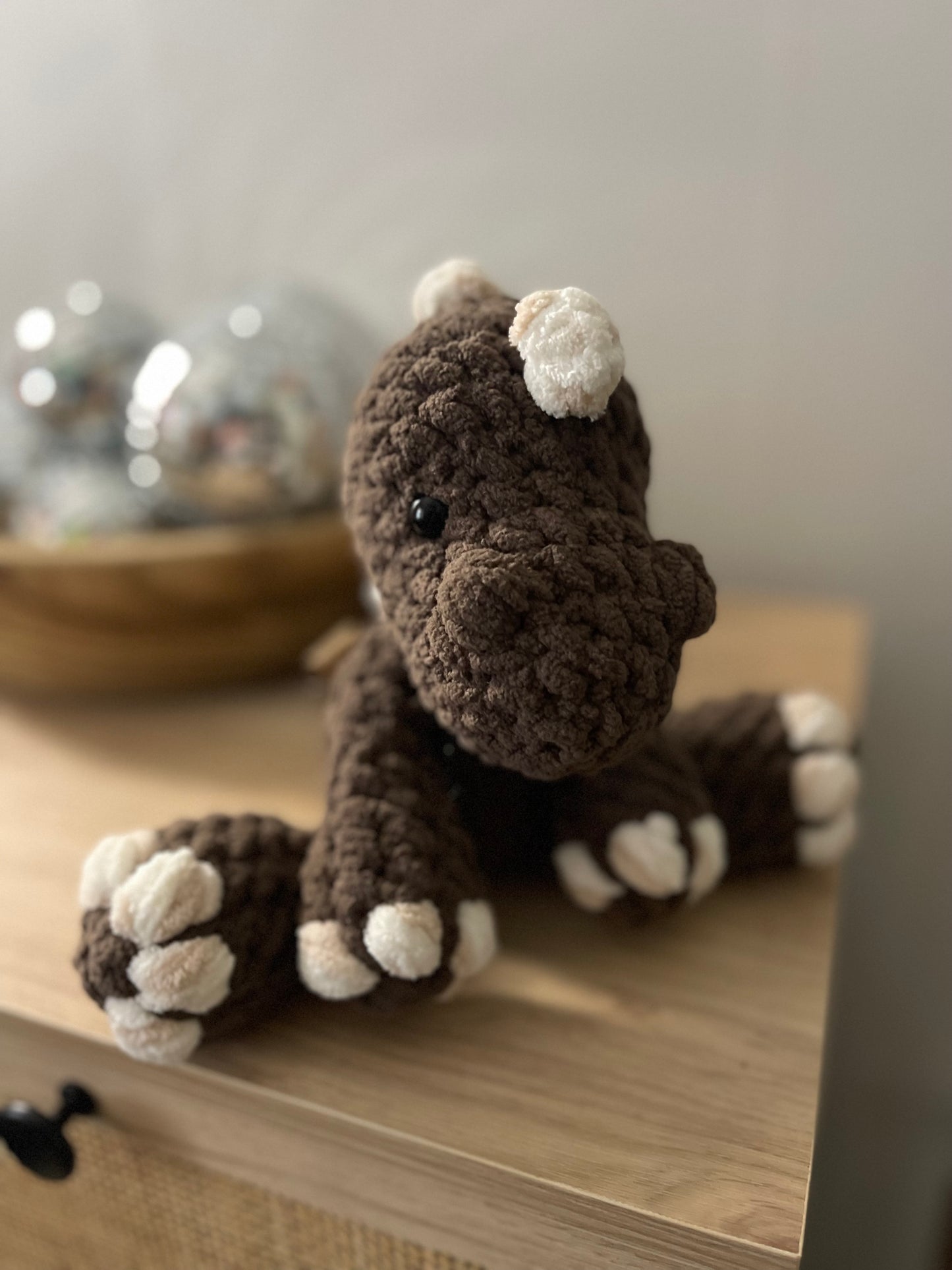Dozer the Dino - Plushie Brown