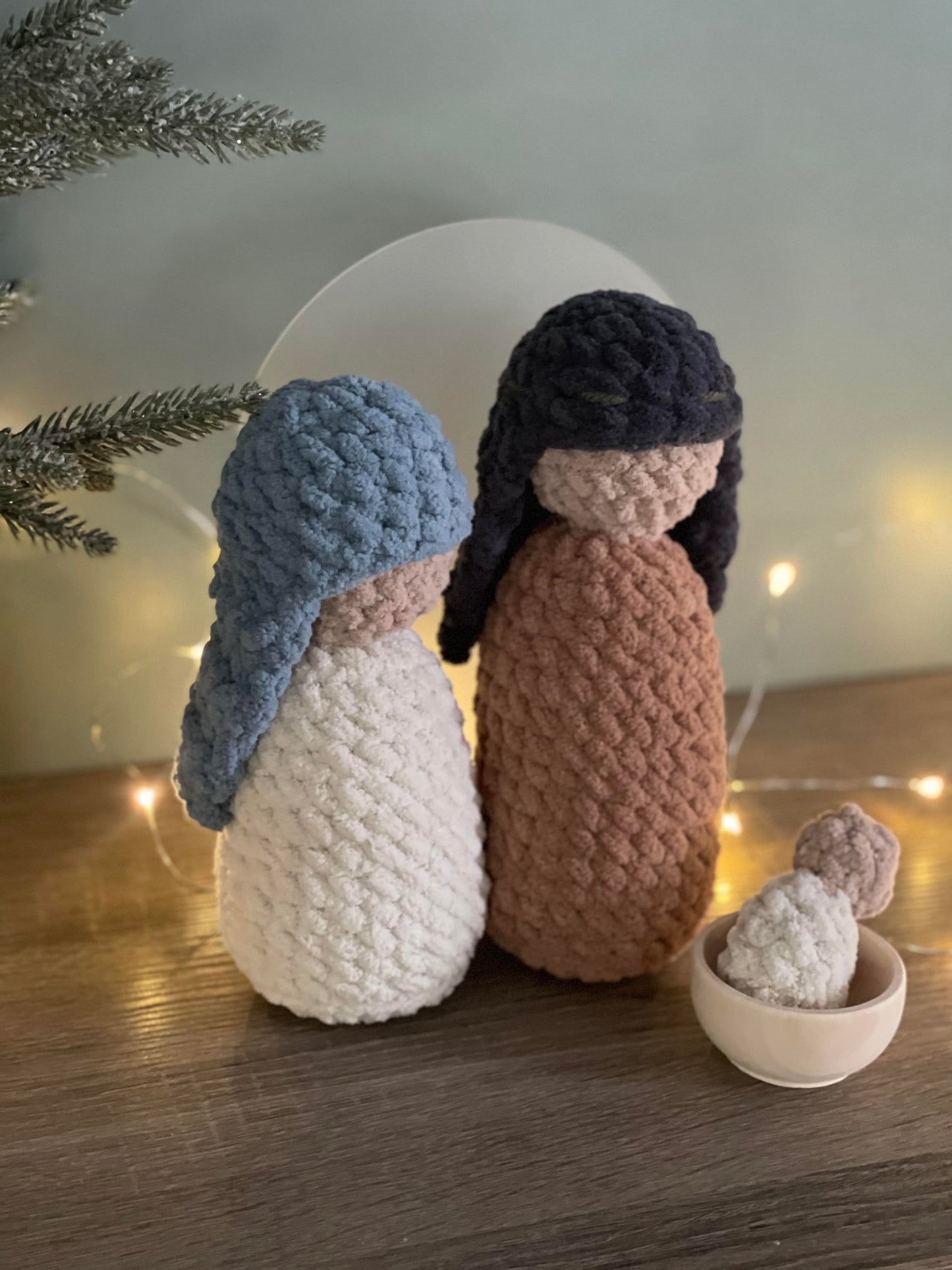 Modern Manger Nativity Set