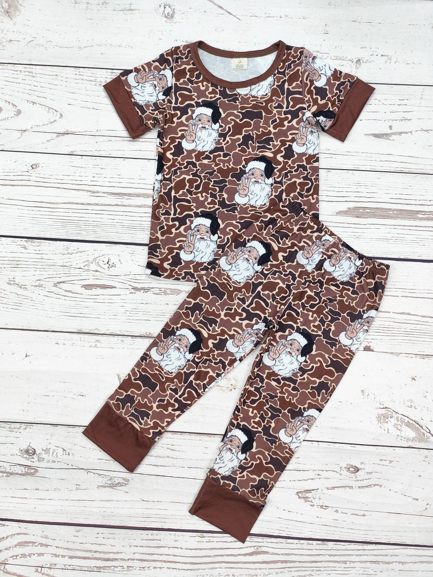 Boys  Camouflage Christmas Pajamas