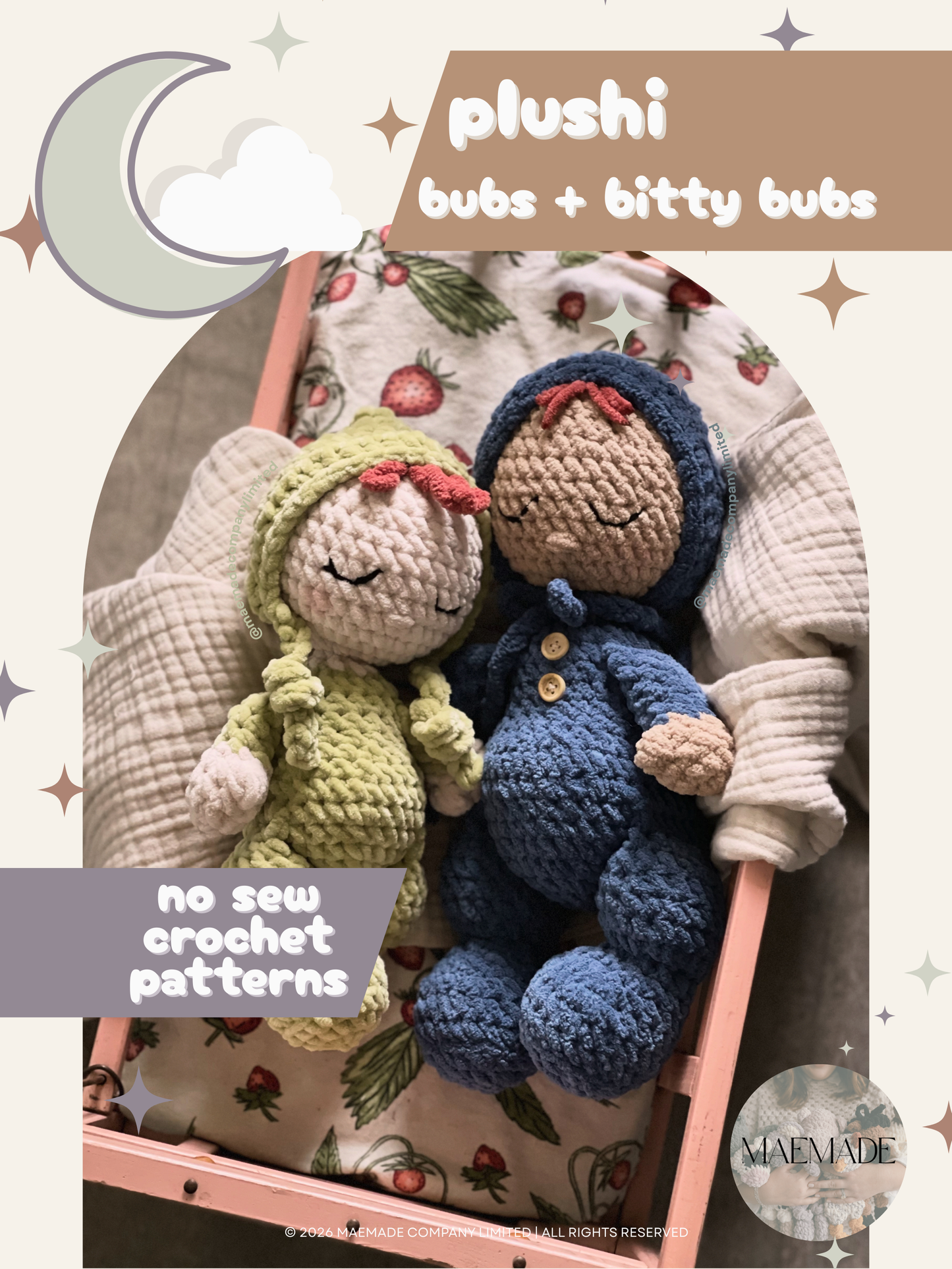 plushi bubs + bitty bubs Baby Doll Pattern Bundle