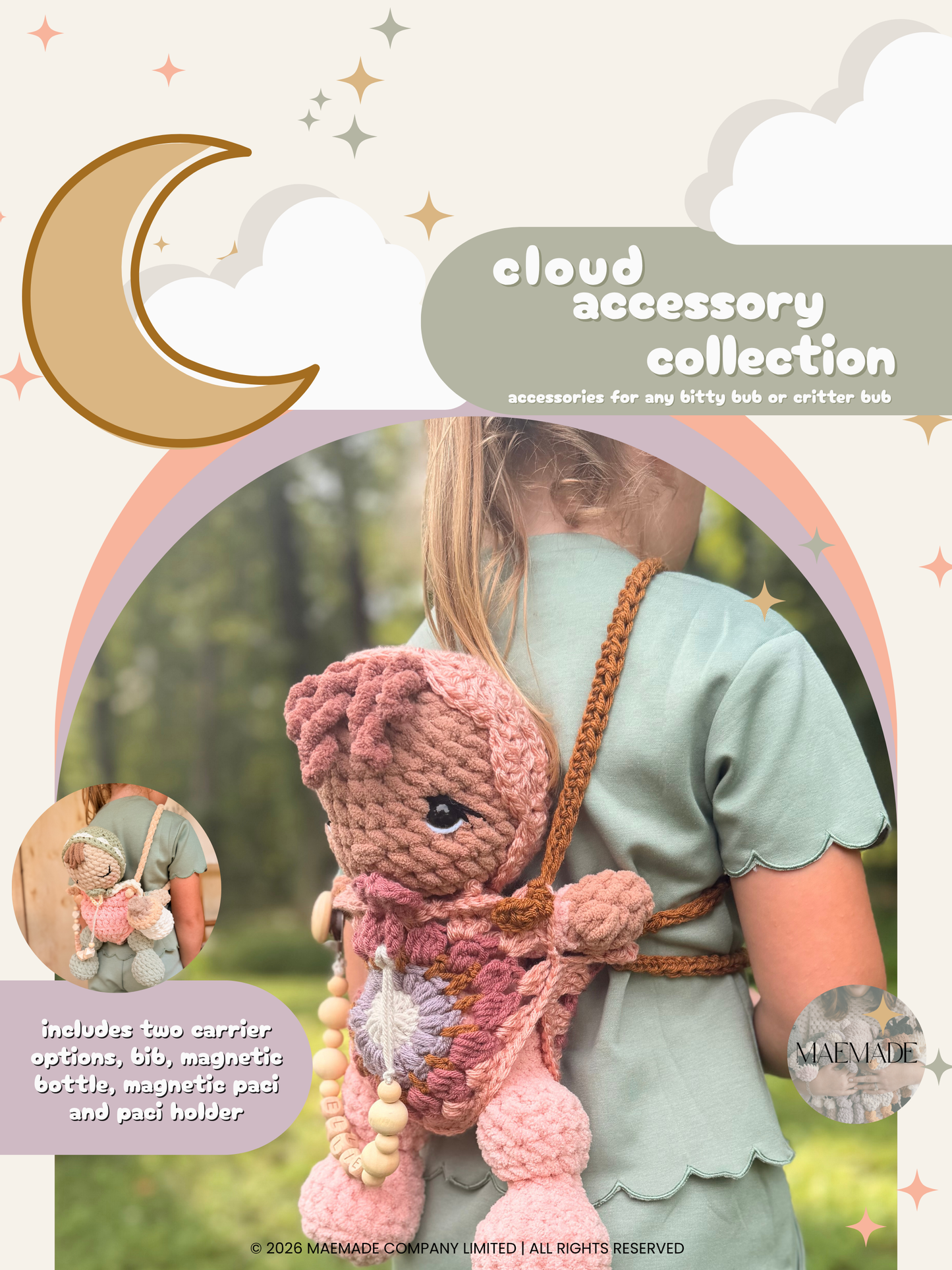 cloud accessory collection Crochet Pattern