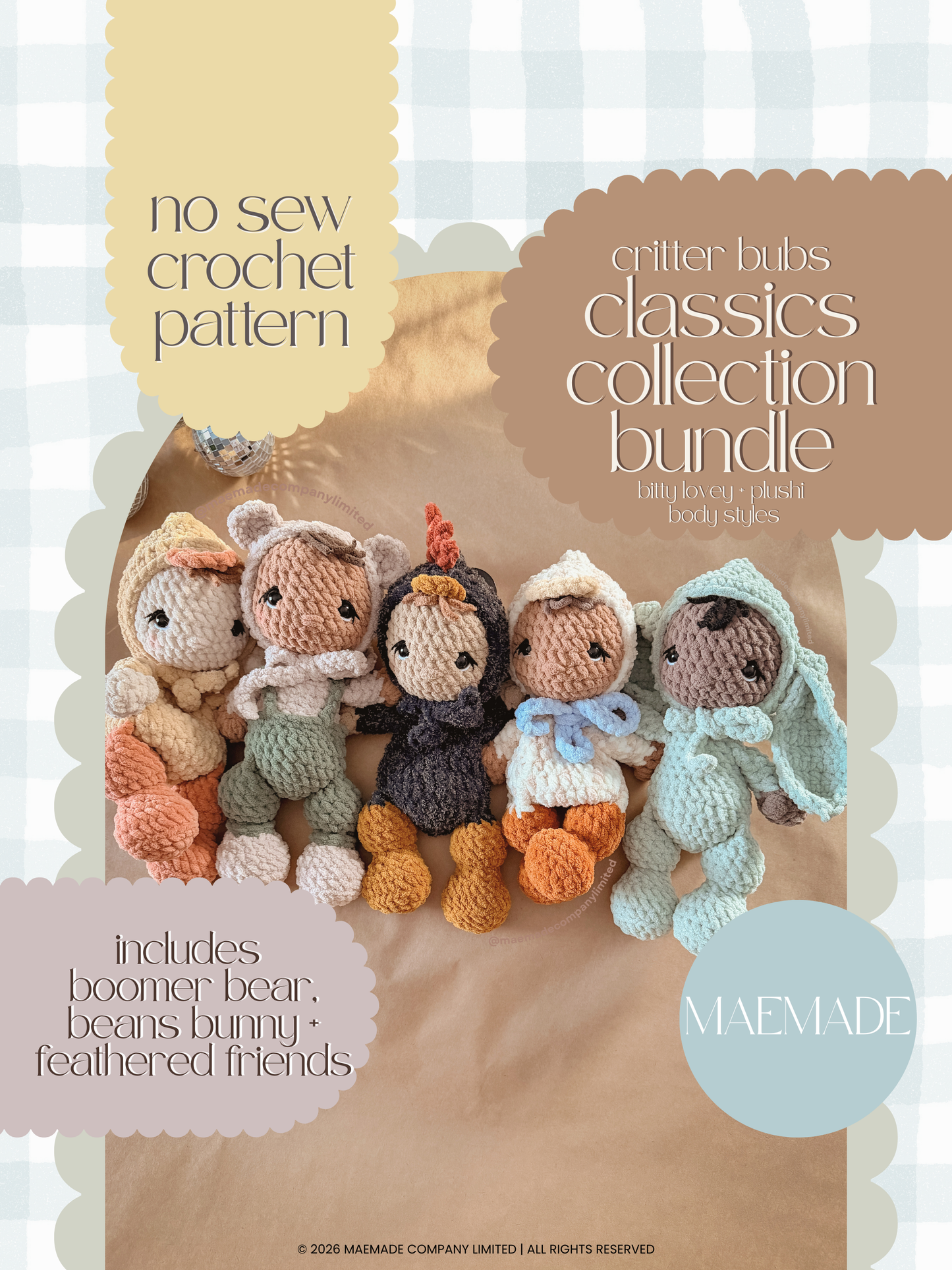 classics collection critter bub Pattern Bundle