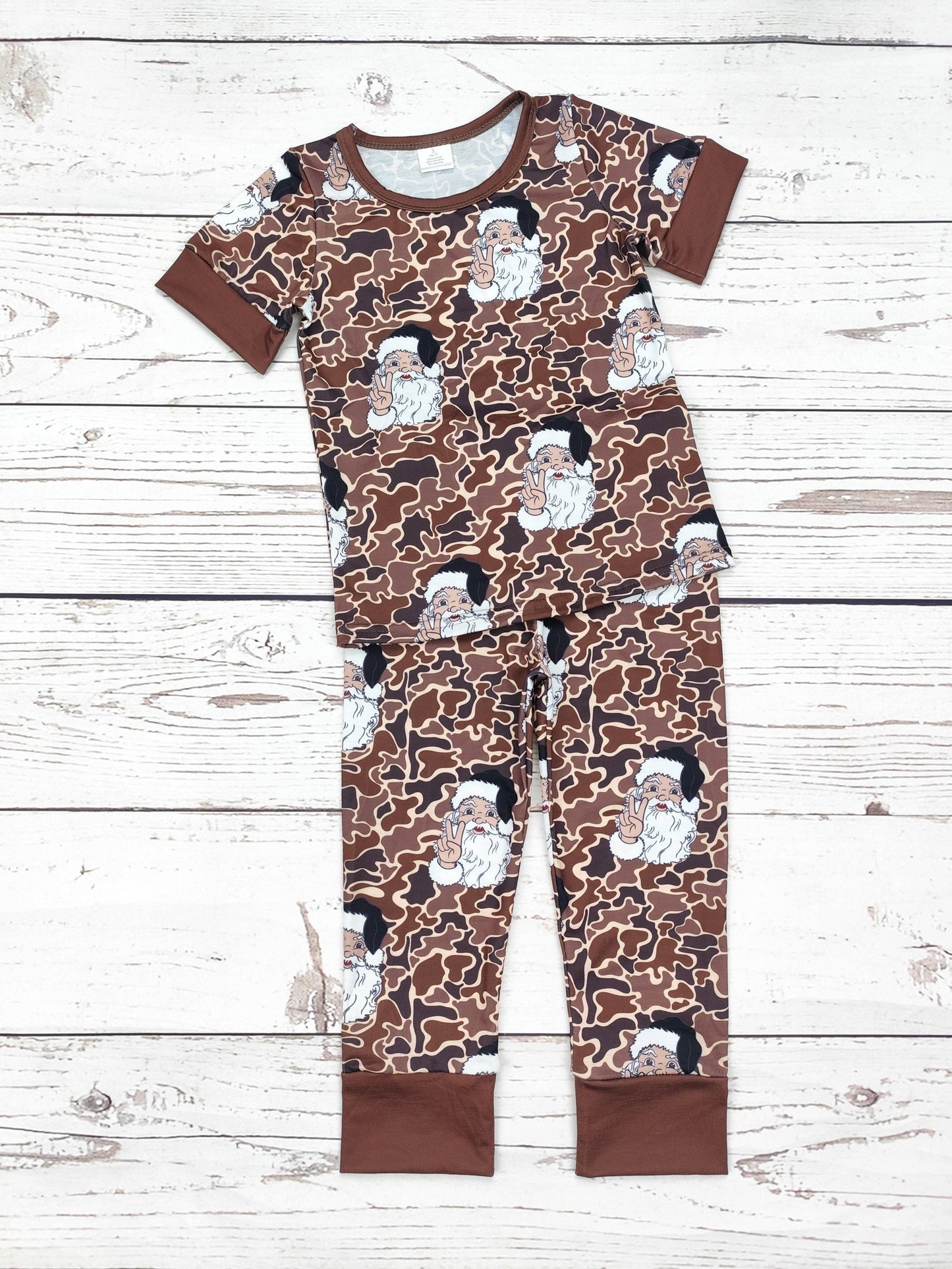 Boys  Camouflage Christmas Pajamas