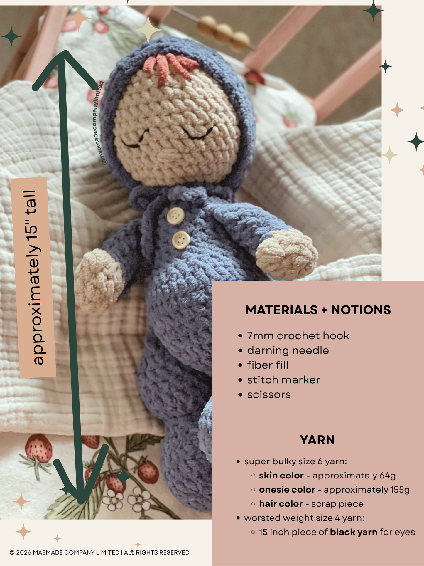 plushi bubs Baby Doll Pattern
