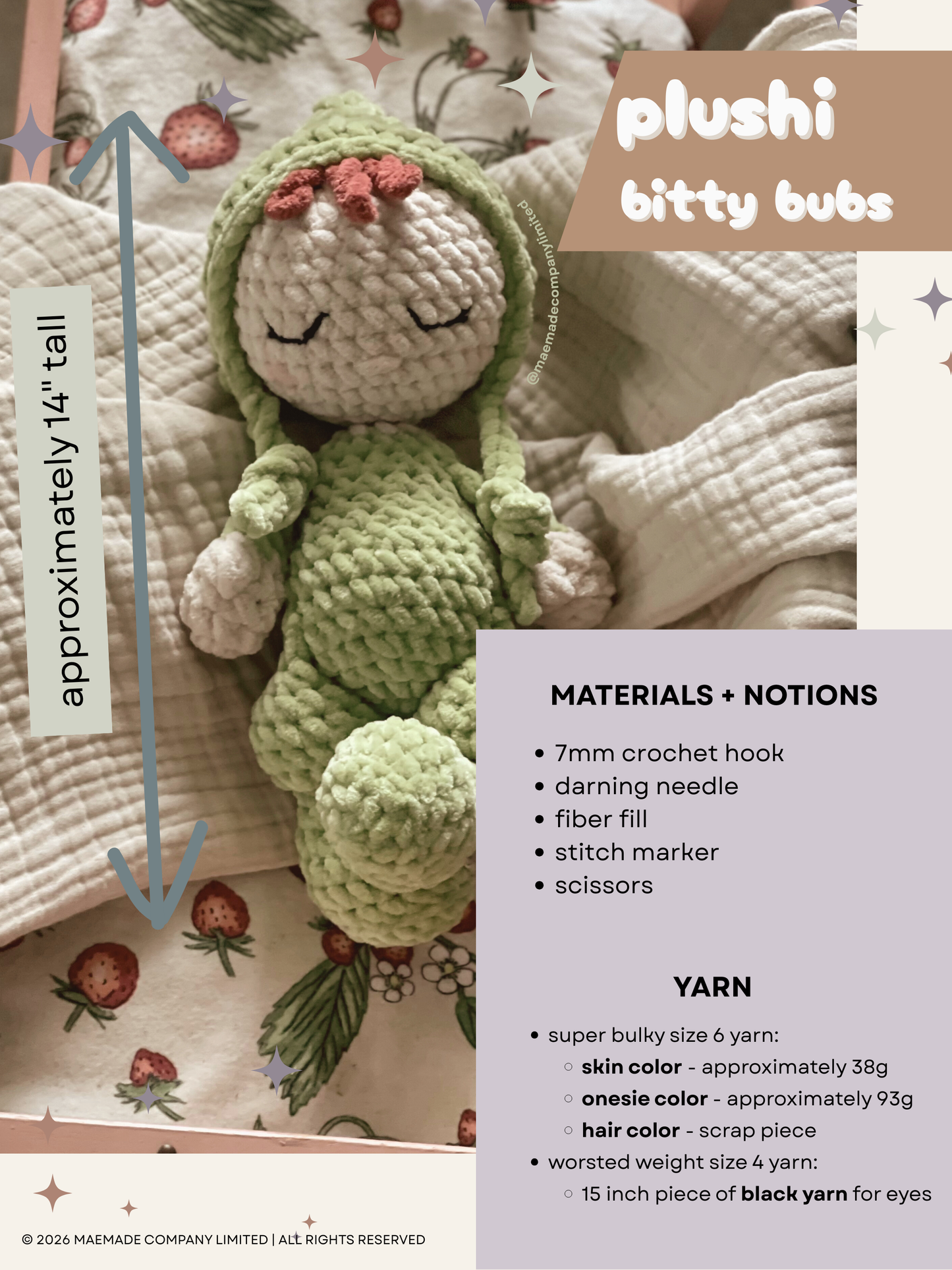 plushi bubs + bitty bubs Baby Doll Pattern Bundle
