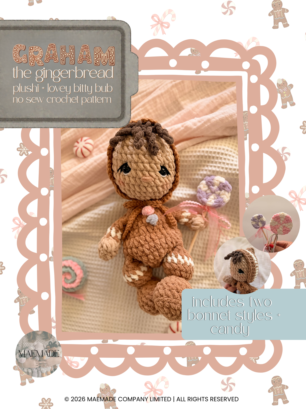 graham the gingerbread Crochet Pattern