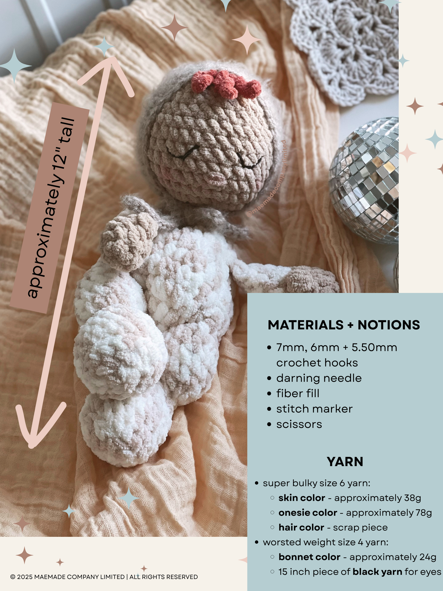 bitty bubs Baby Doll Crochet Pattern