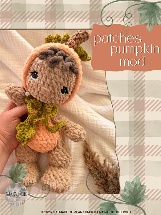 patches the pumpkin Modification - bitty bubs Baby Doll Crochet Pattern (Copy)