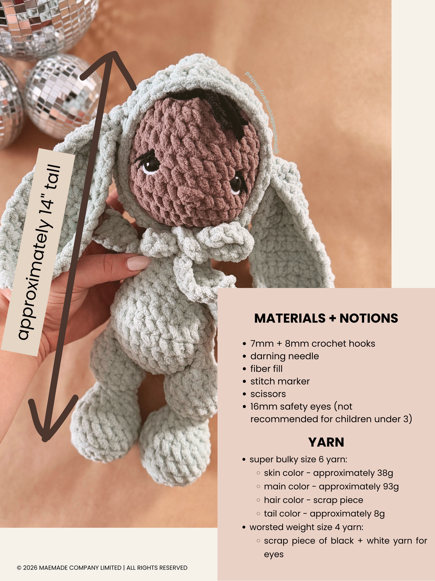 beans bunny critter bub Pattern