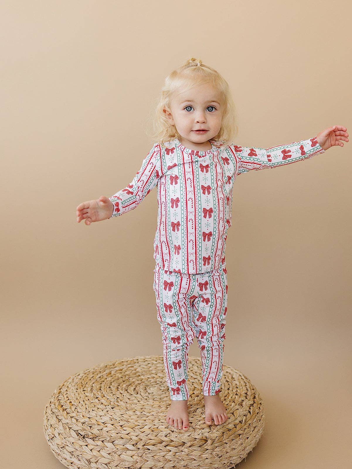 Bamboo Two Piece Set | Retro Candy Cane