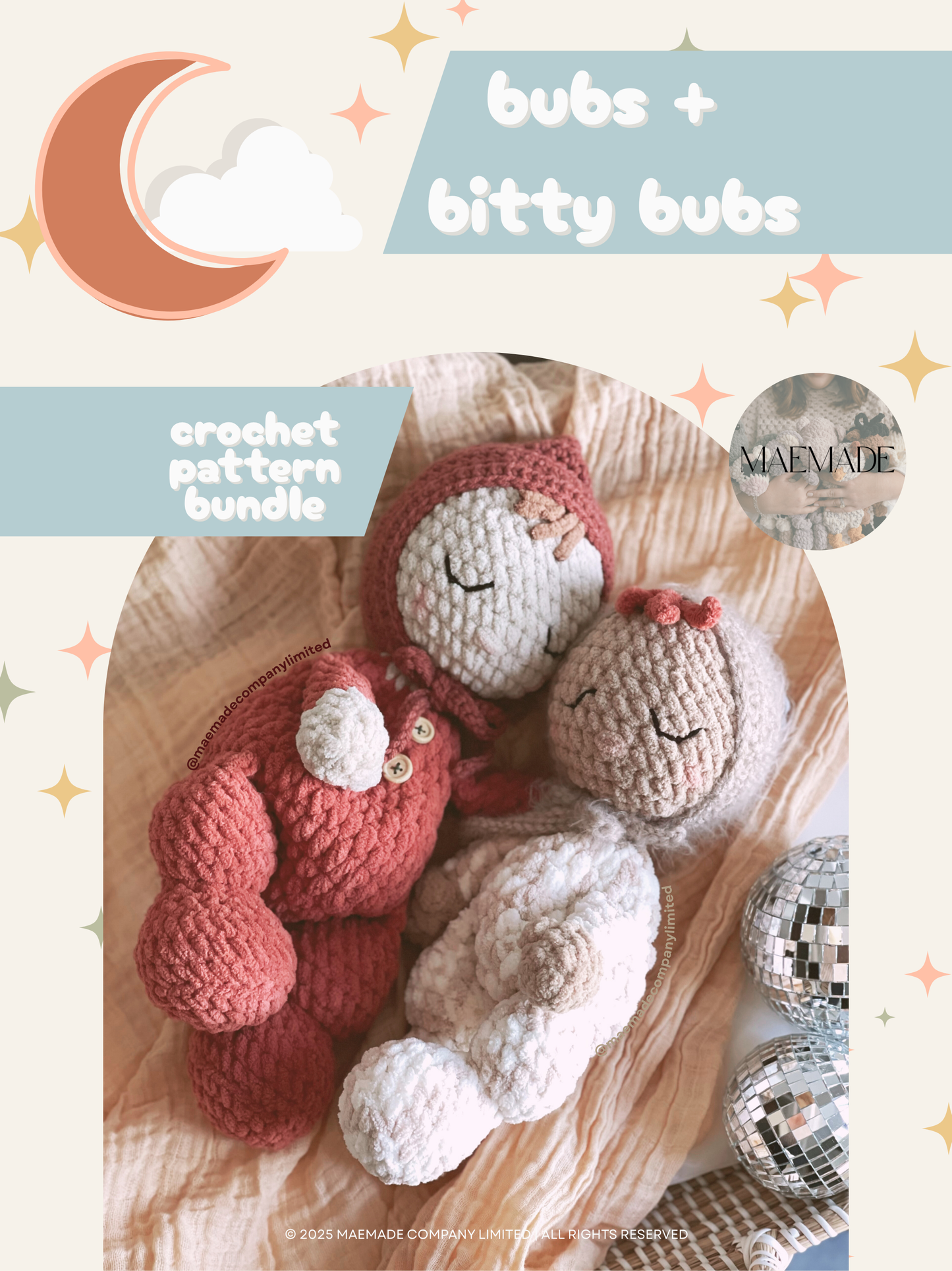 bubs + bitty bubs Baby Doll Crochet Pattern BUNDLE