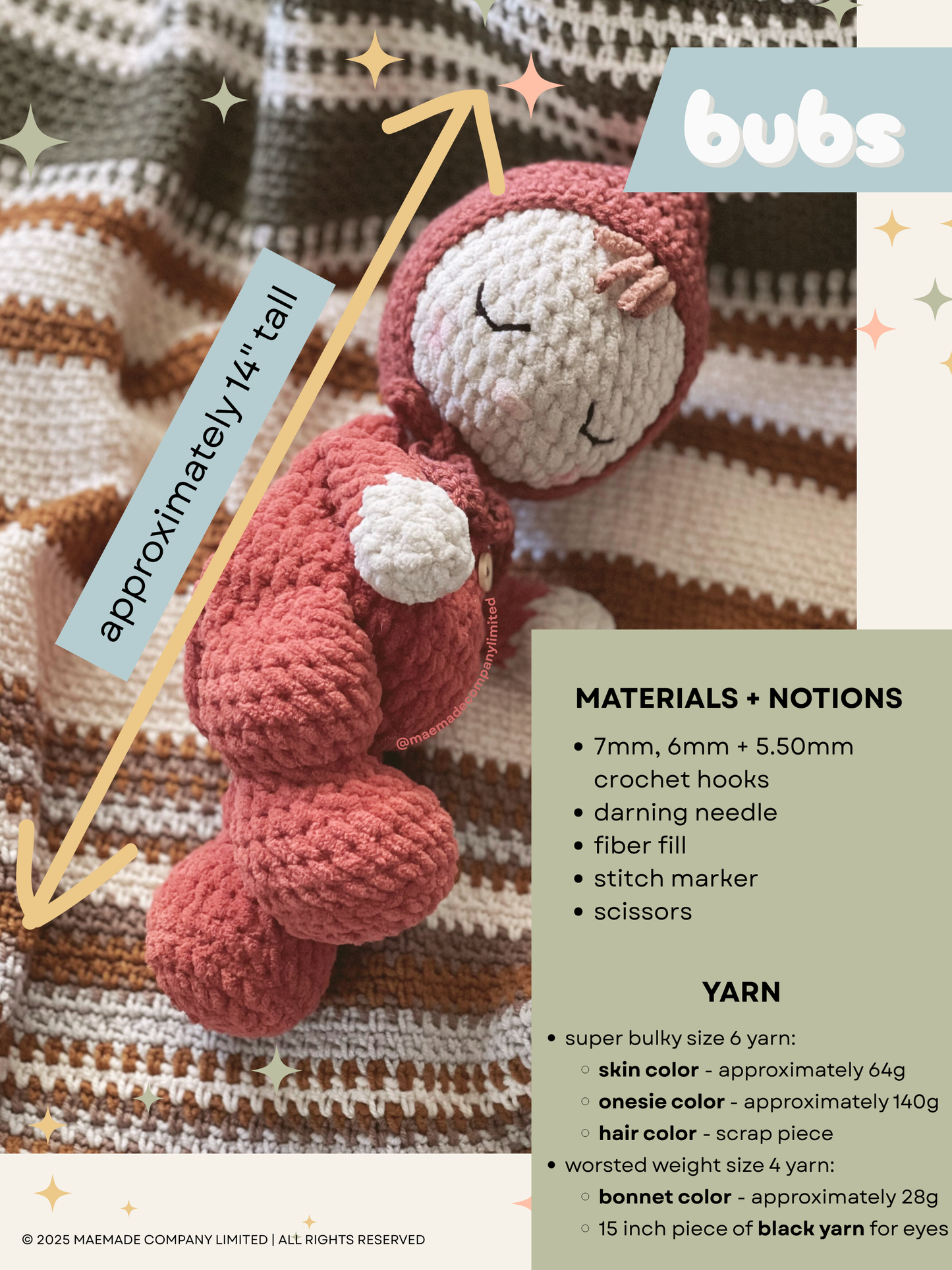 bubs + bitty bubs Baby Doll Crochet Pattern BUNDLE