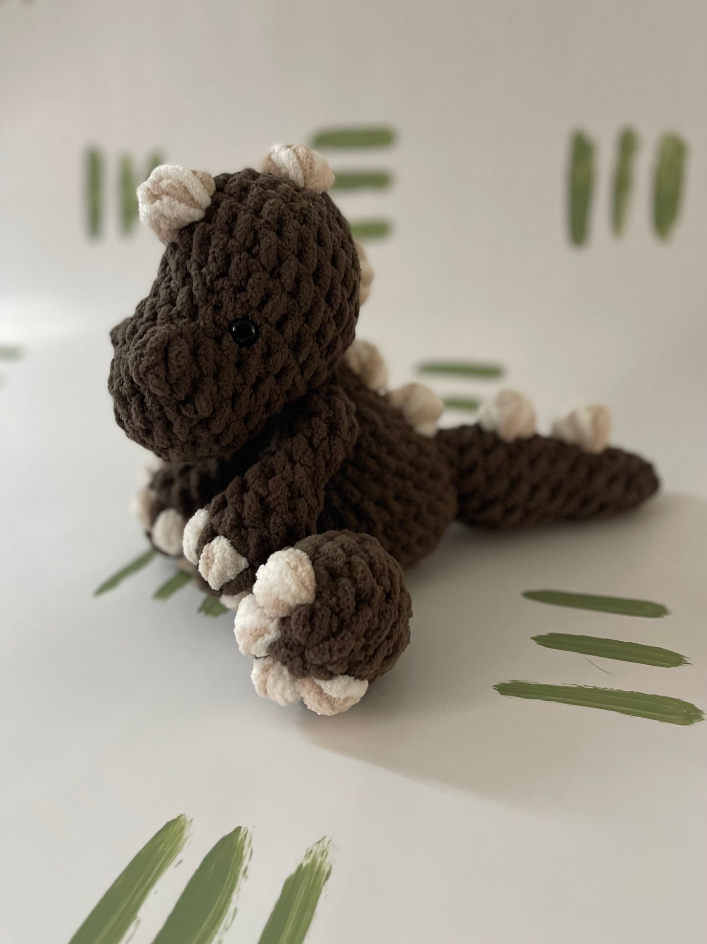Dozer the Dino - Plushie Brown