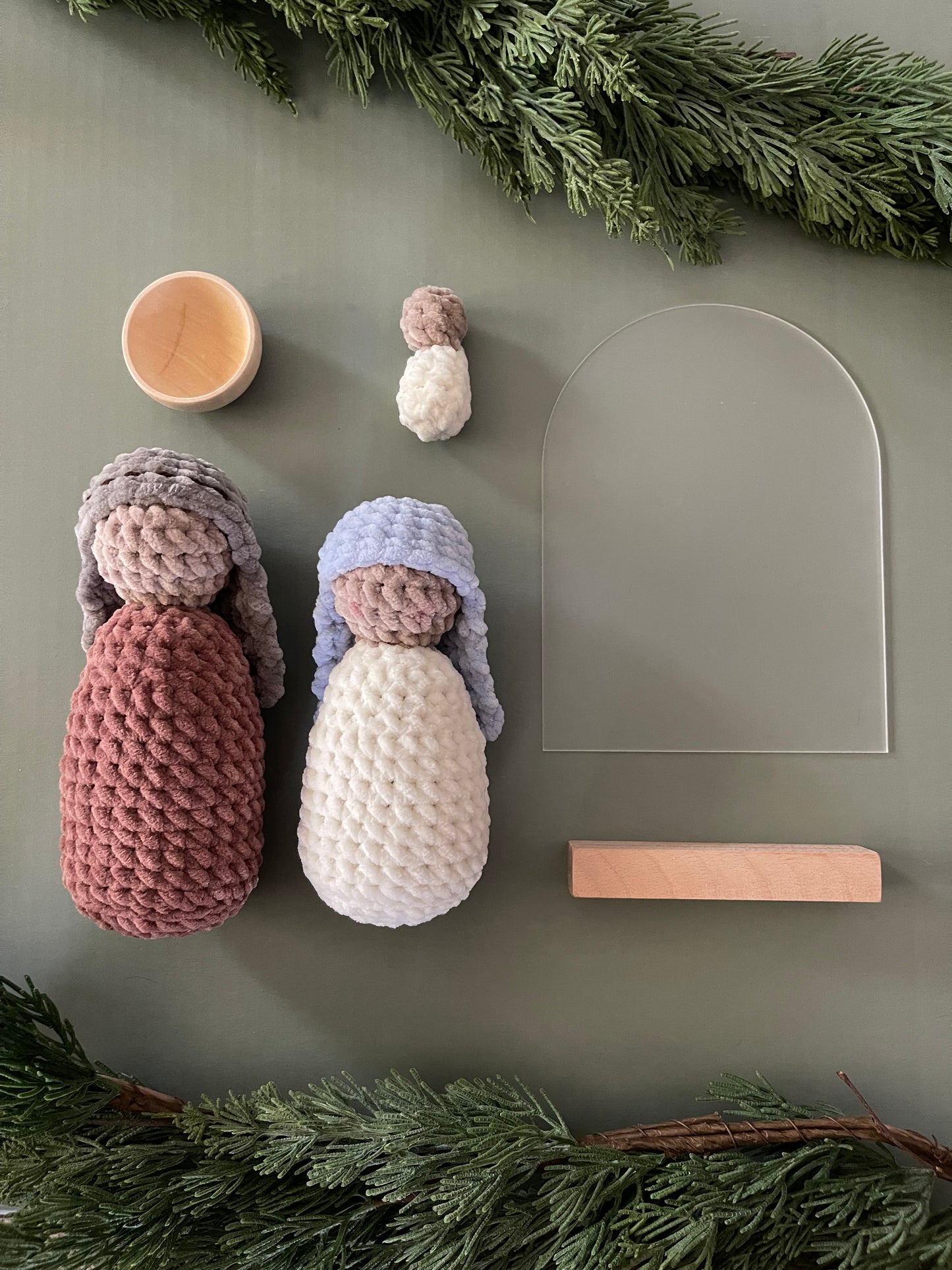 Modern Manger Nativity Set