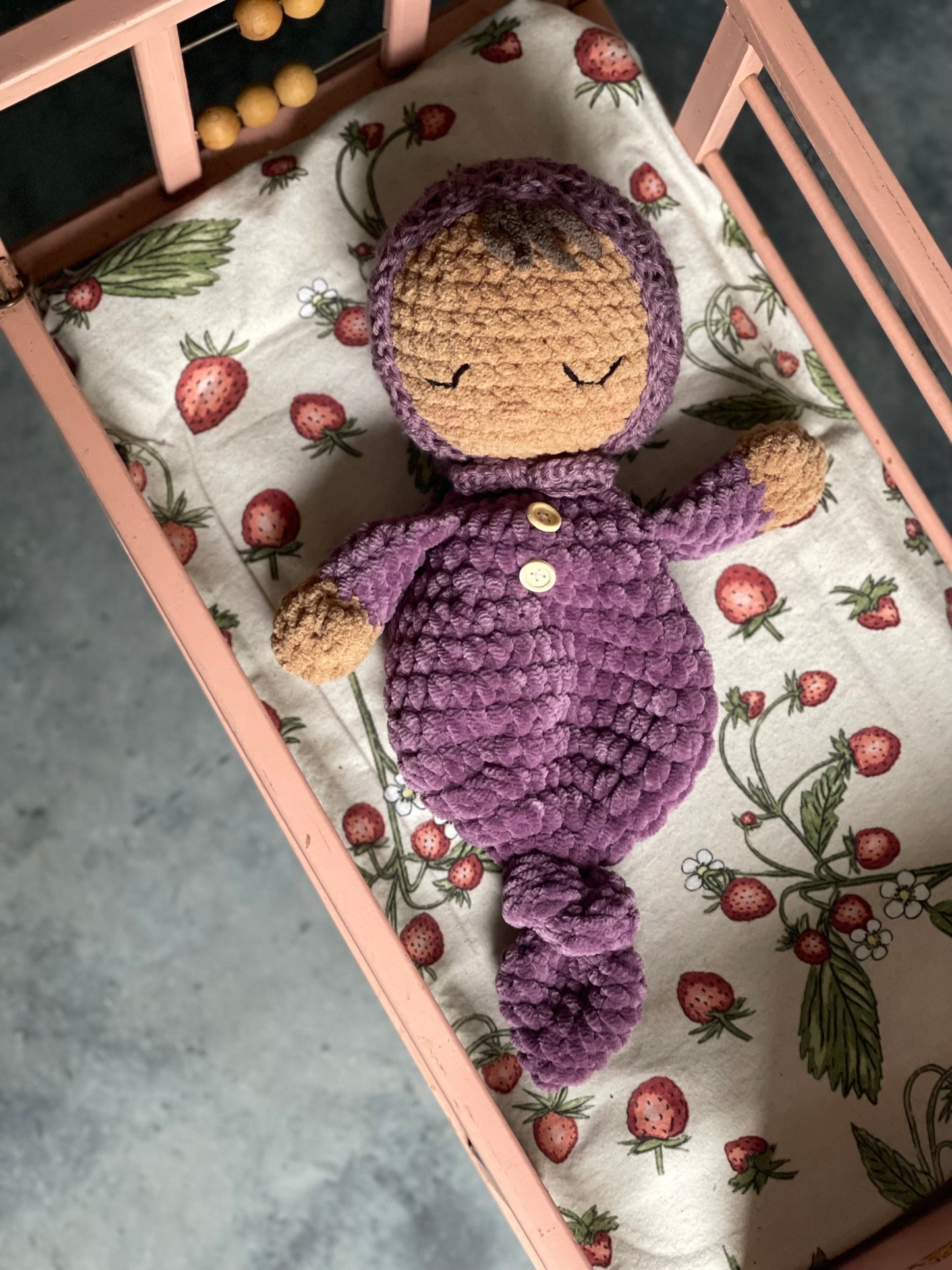 Heritage Knot Modification - bubs + bitty bubs Baby Doll Crochet Pattern