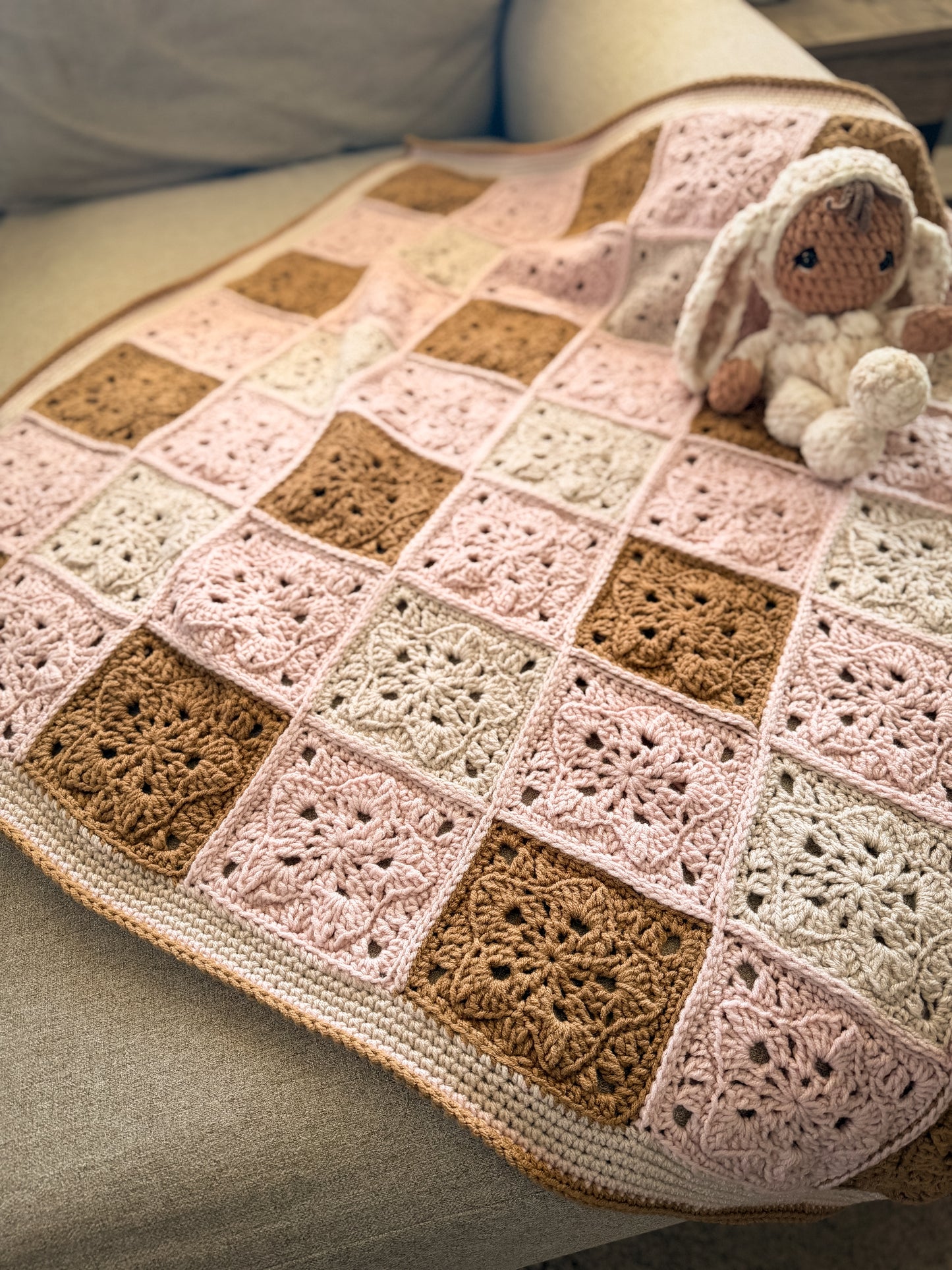 Starlit Gingham Baby Blanket