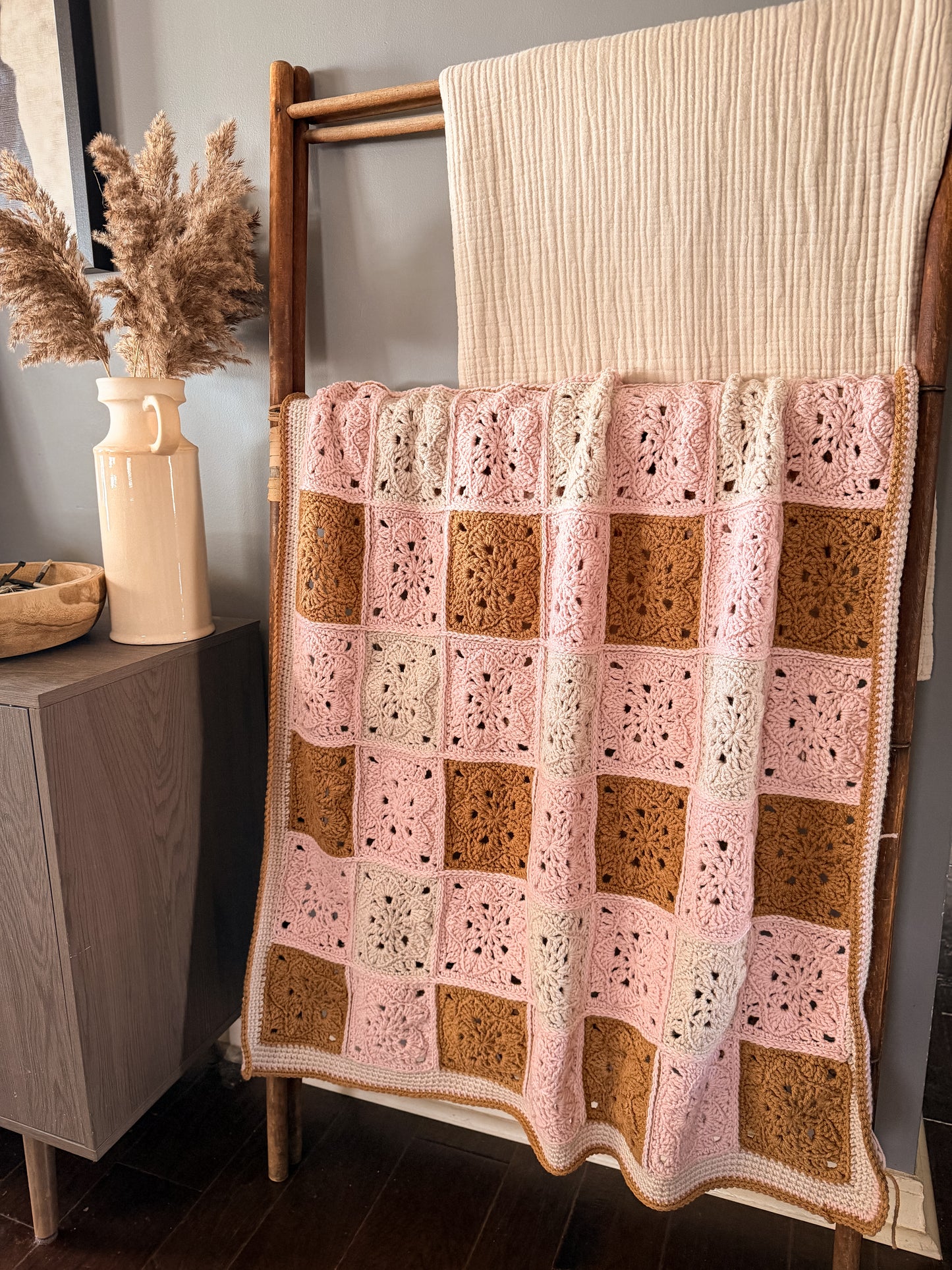 Starlit Gingham Baby Blanket