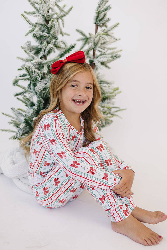 Bamboo Two Piece Set | Retro Candy Cane