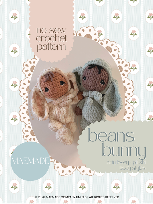beans bunny critter bub Pattern