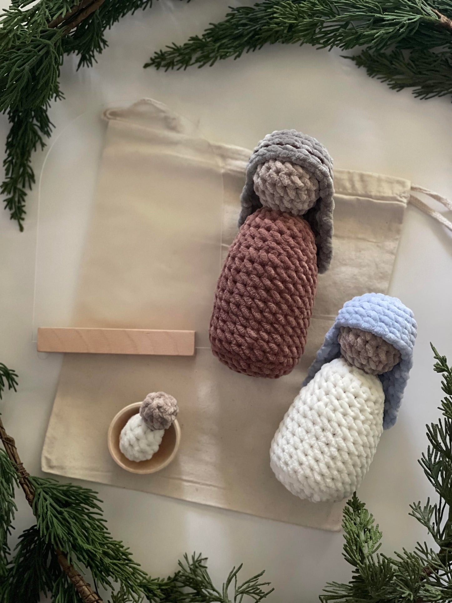 Modern Manger Nativity Set